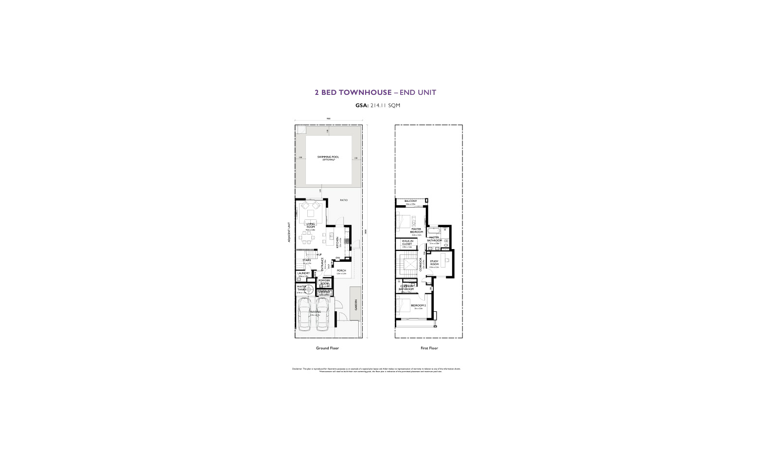 2 Bedroom Floor Plan