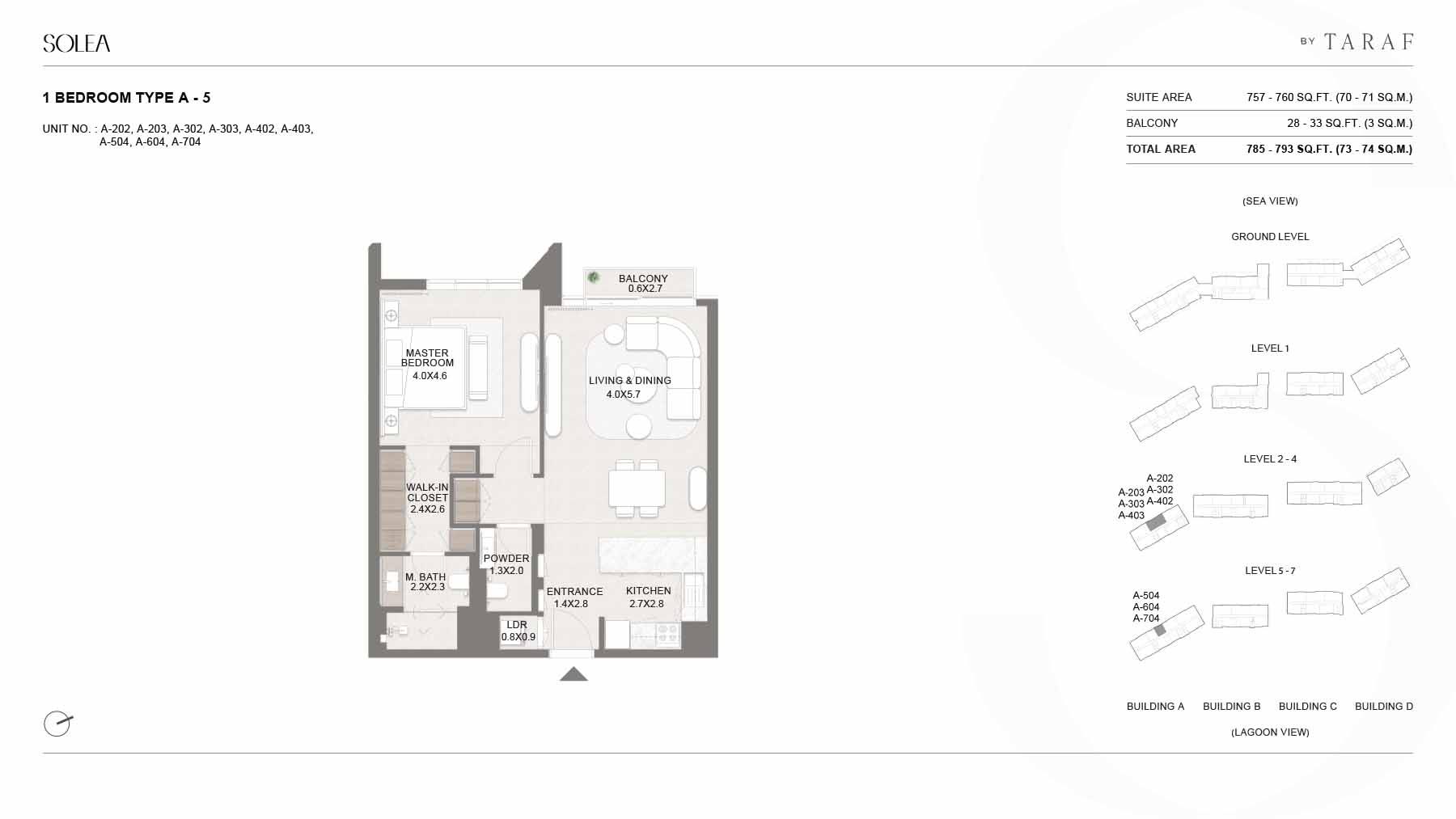 1 Bedroom Floor Plan