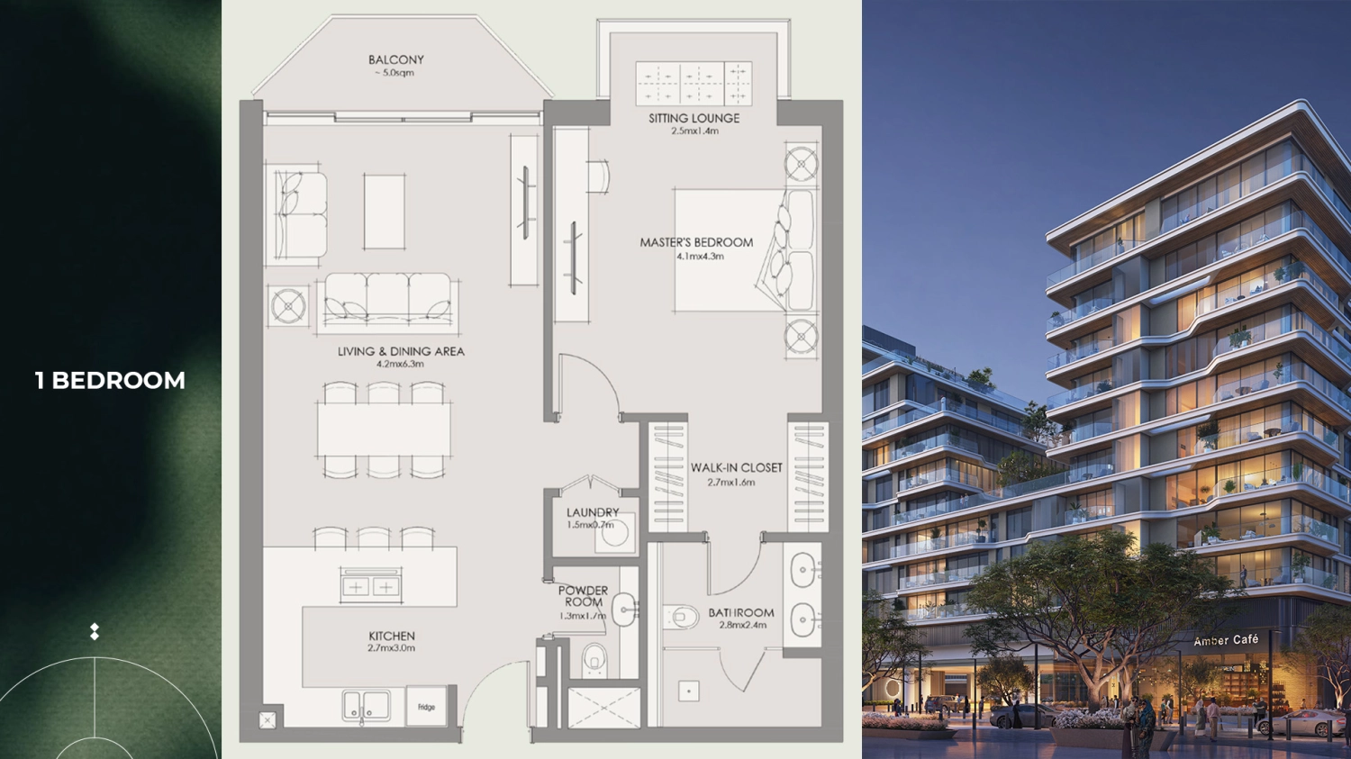 1 Bedroom Floor Plan