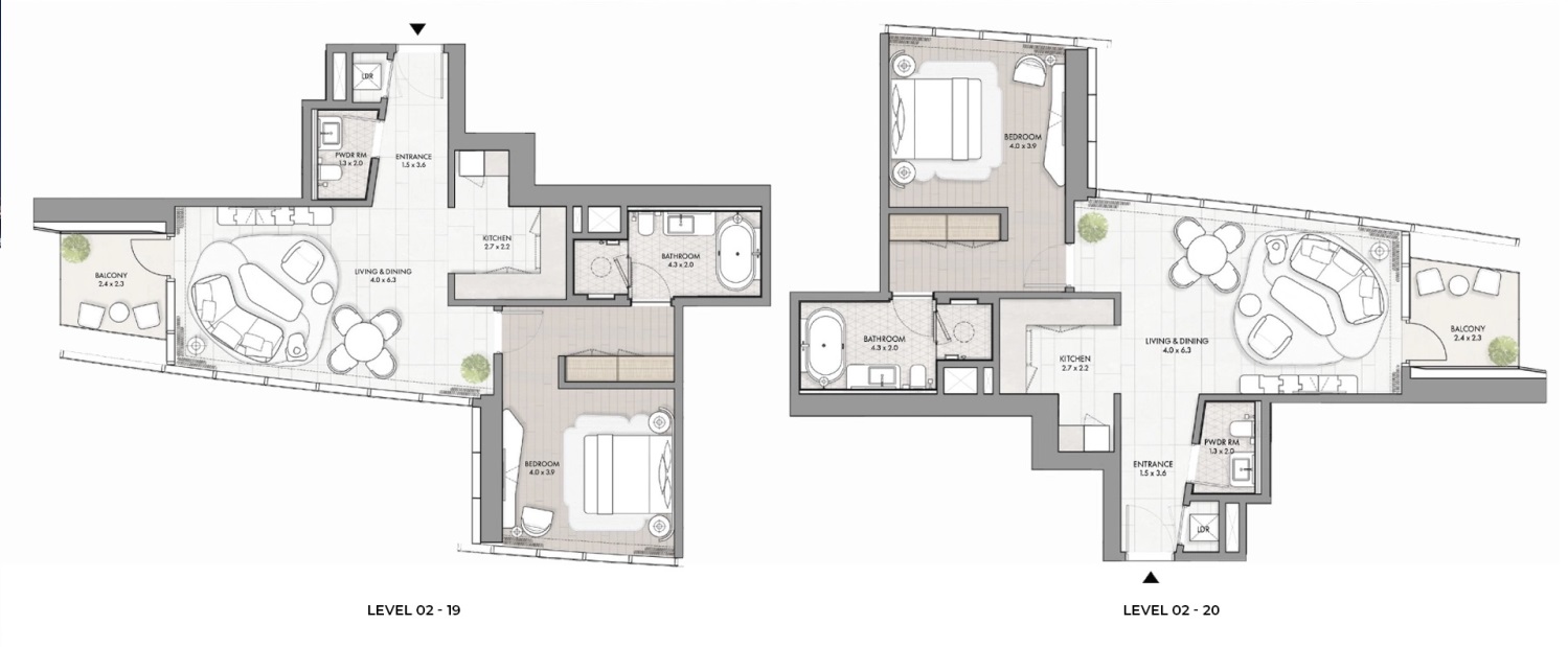 1 Bedroom Floor Plan