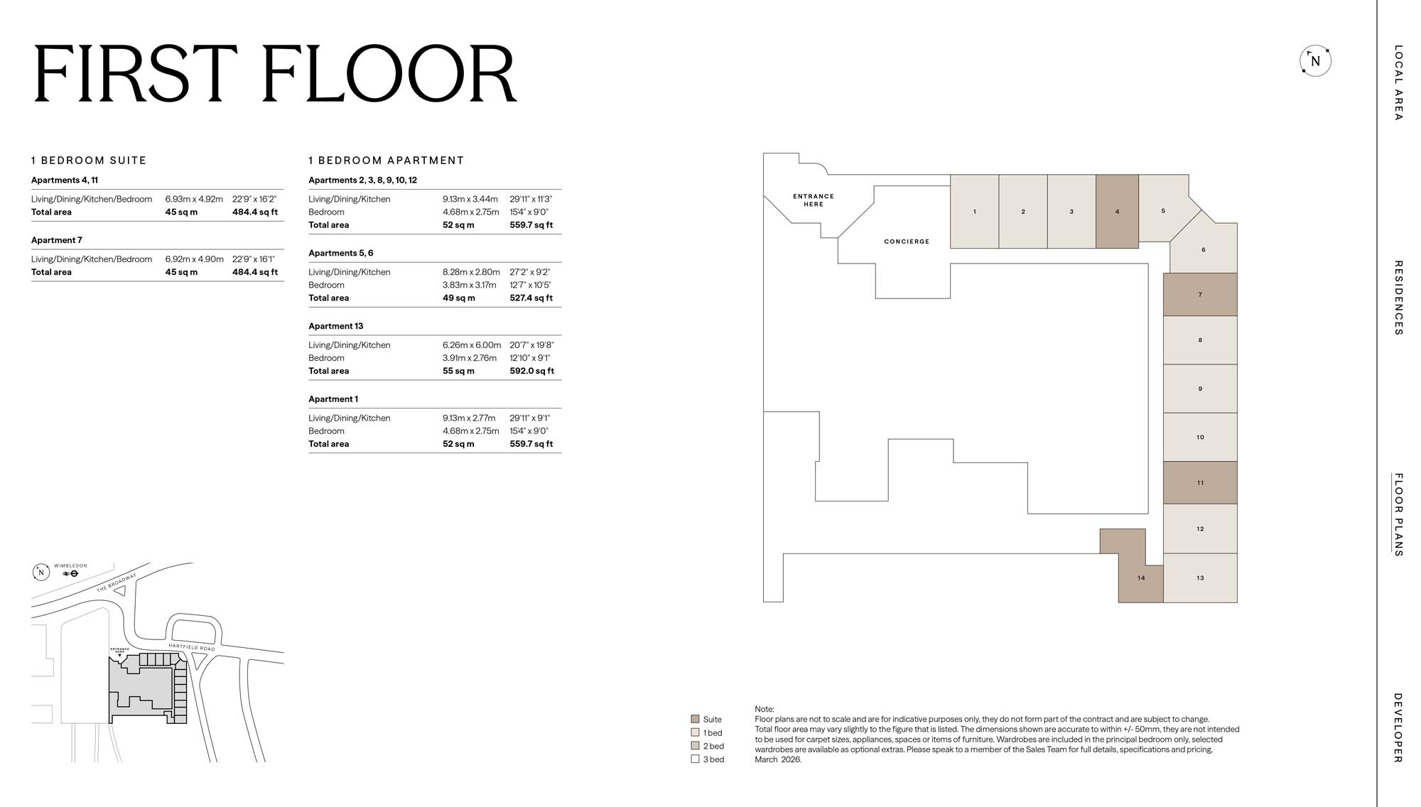 1 Bedroom Floor Plan