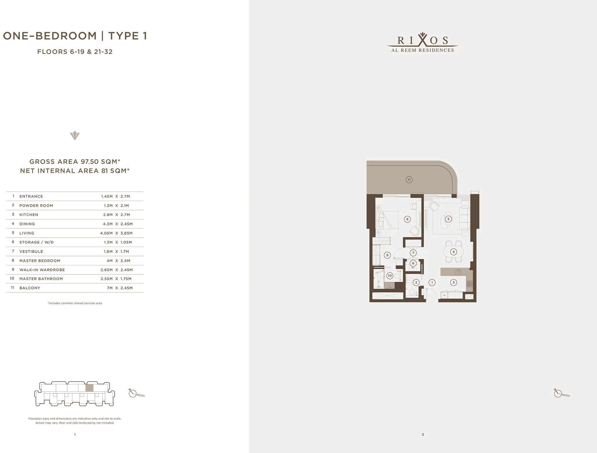 1 Bedroom Floor Plan