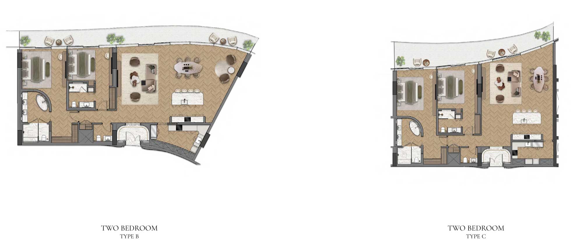 2 Bedroom Floor Plan
