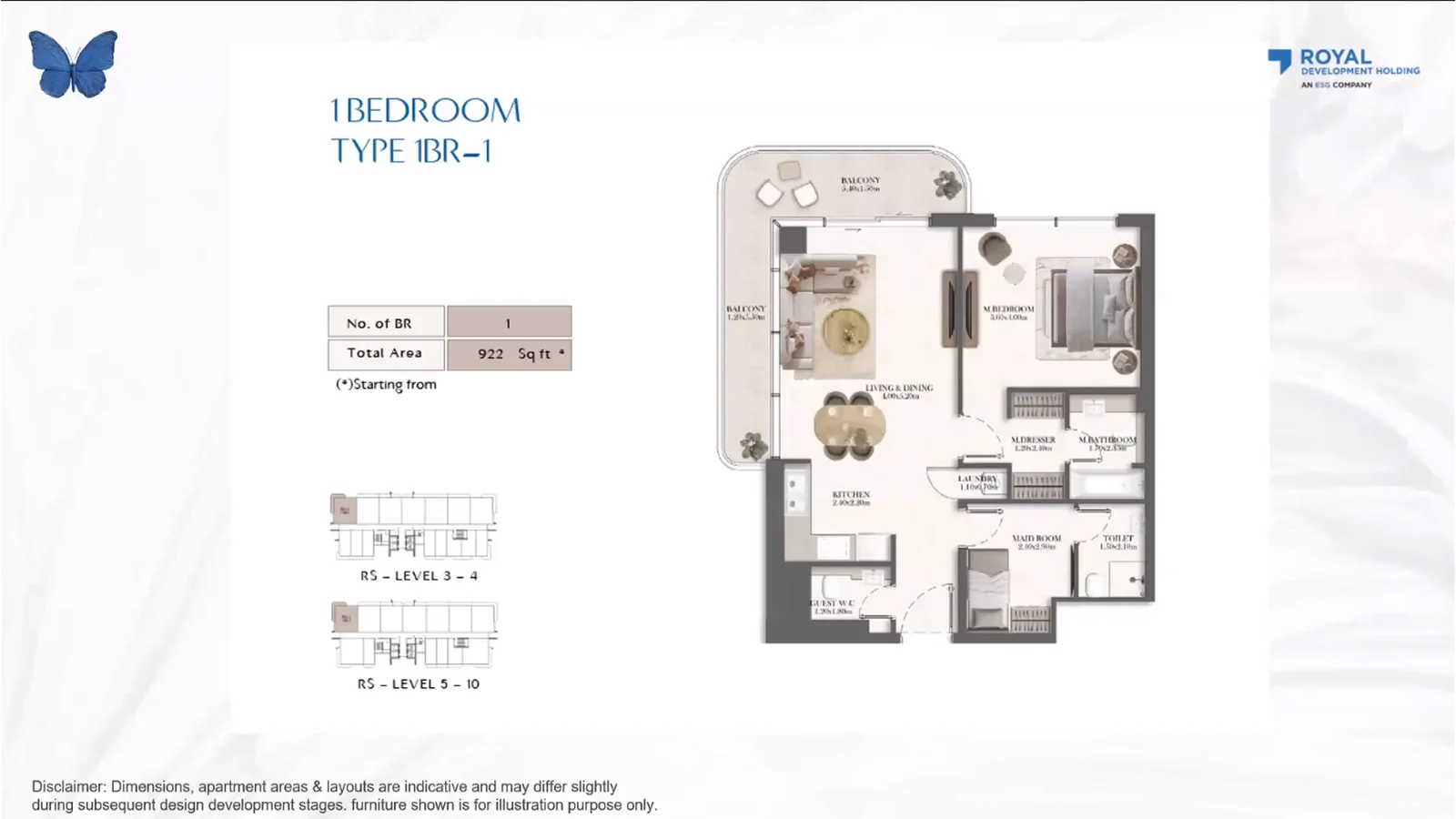 1 Bedroom Floor Plan